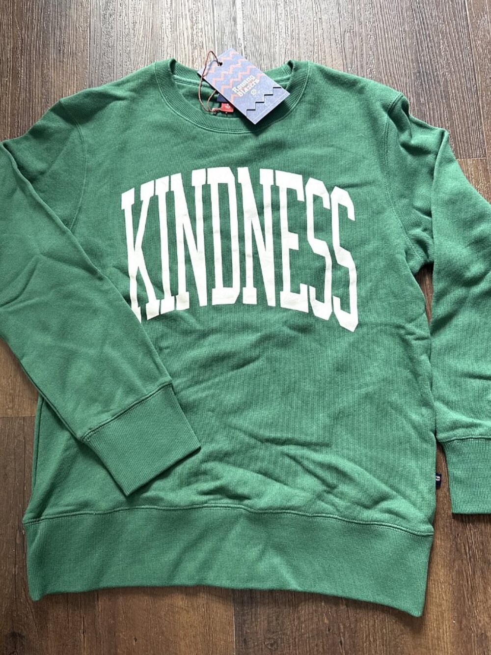 Rowing Blazers x Target Kindness Varsity Crewneck Sweatshirt NWT Green S M L XL